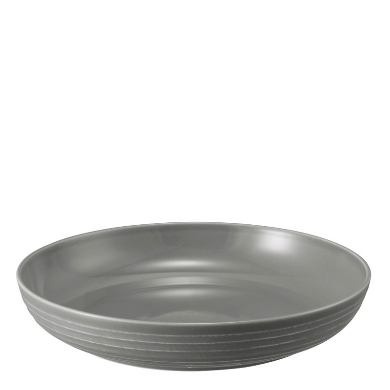 Σαλατιέρα Πορσελάνης Στρογγυλή Γκρι Φ28.4X5.4cm 001.764