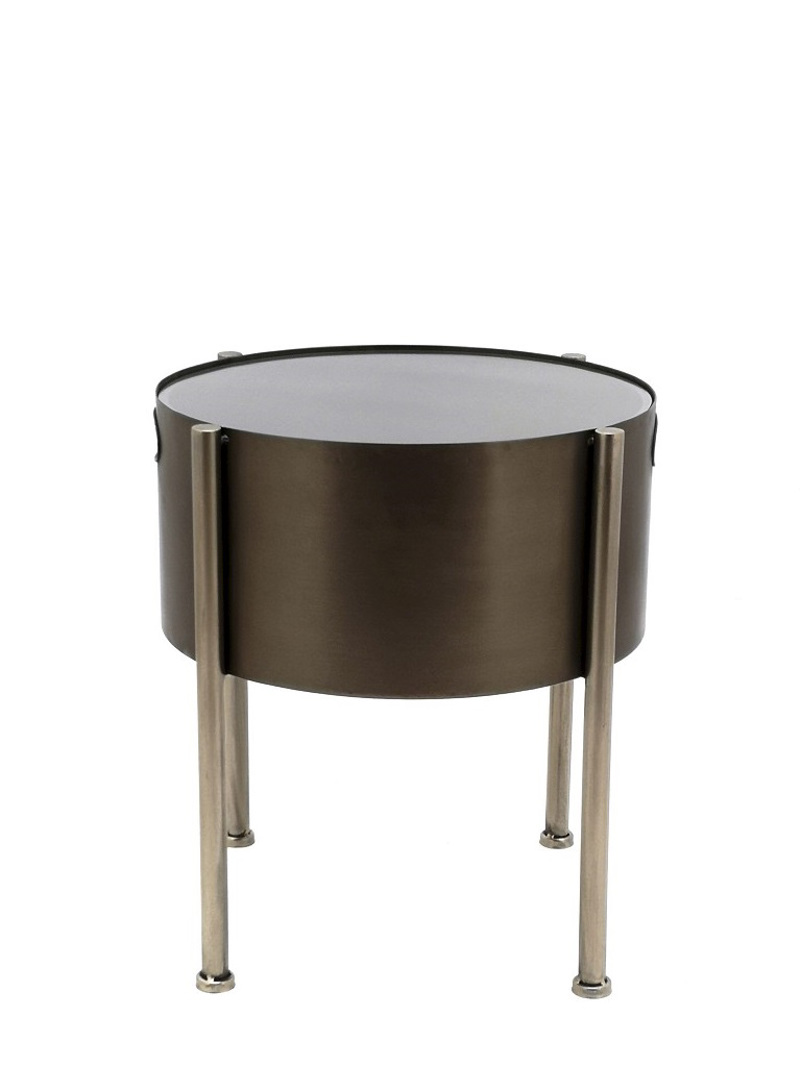 Espiel - ΣΗΜΑΝΤΙΚΟ: Σε περίπτωση διαφοράς τιμής από το κατάστημα ισχύει παντα και μόνο η τιμή του καταστήματος Τραπεζάκι Μεταλλικό Στρογγυλό Μπρονζέ 40εκ AFT209 Espie