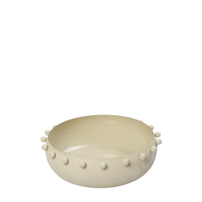 Bol Strongulo Metalliko Krem F20x8cm AKA238 Espiel