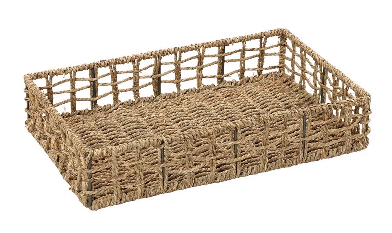 Espiel - ΣΗΜΑΝΤΙΚΟ: Σε περίπτωση διαφοράς τιμής από το κατάστημα ισχύει παντα και μόνο η τιμή του καταστήματος Καλάθι Ψάθινο Μπεζ Ορθογώνιο 40Χ25εκ AST802 Espiel