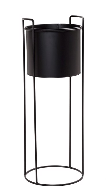 Σαμπανιέρα Στρογγυλή με Βάση Μεταλλική Μαύρο 80εκ AST810 Espiel