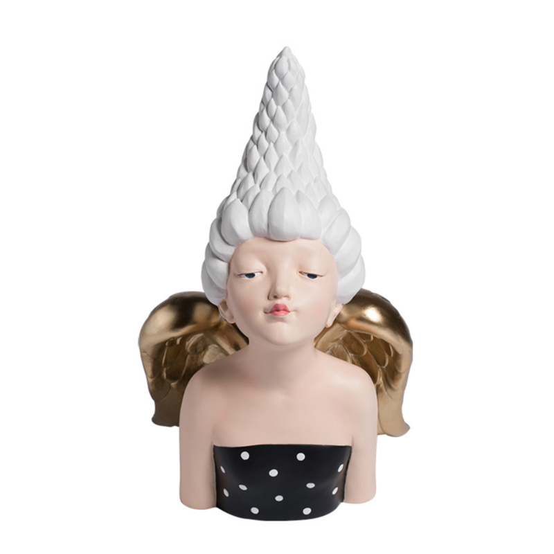 Ladies Νεράιδα Πολυρεζίν με Χρυσά Φτερά 36εκ BAF123 Esp