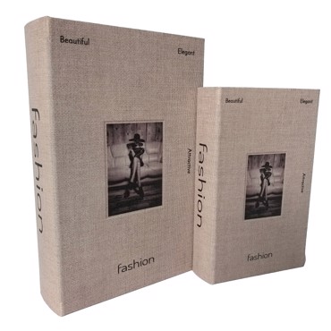 Σετ των 2 Κουτί MDF Μπεζ 30x20x6.5cm BIB111 Espiel