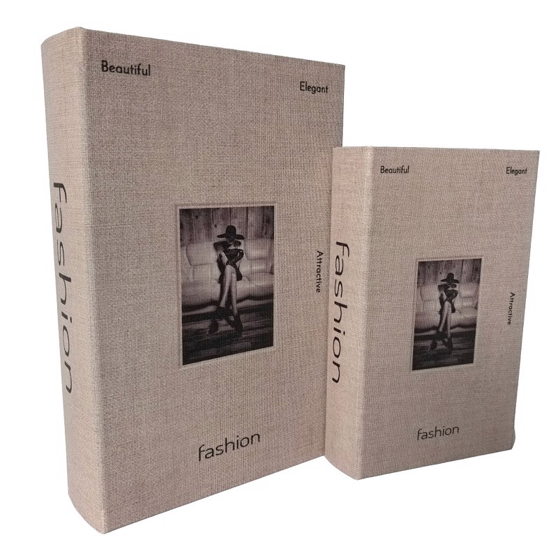 Σετ των 2 Κουτί MDF Μπεζ 30x20x6.5cm BIB111 Espiel