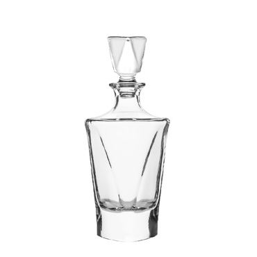 Μποτίλια με Πώμα Γυάλινη Διάφανη Τριγωνική 800ml 8x8x27.5cm BLO101 Espiel