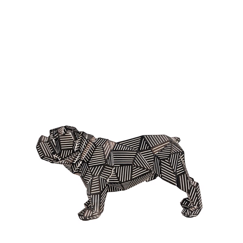 Φιγούρα Bulldog Γεωμετρική Μαύρη 27.5x11.5x15.4cm CIN104 Espiel