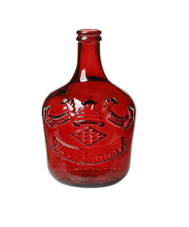 Καράφα-Νταμιτζάνα ''MERLOT'' Γυάλινη Κόκκινη 12lt Φ27x42cm DAM212 Espiel