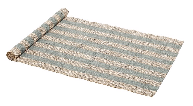 Τραπεζομάντηλα agiovlasitishome - ΣΗΜΑΝΤΙΚΟ: Σε περίπτωση διαφοράς τιμής από το κατάστημα ισχύει παντα και μόνο η τιμή του καταστήματος Runner Ψάθα Πράσινο με Ρίγες 45Χ150εκ DOF211 Espiel