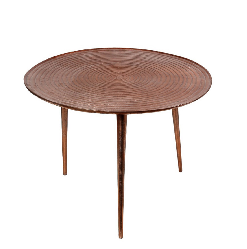 Έπιπλα σαλονιού agiovlasitishome - ΣΗΜΑΝΤΙΚΟ: Σε περίπτωση διαφοράς τιμής από το κατάστημα ισχύει παντα και μόνο η τιμή του καταστήματος Espiel Τραπεζάκι Αλουμ. Μπρονζέ Στρογγυλό 62εκ DUG202