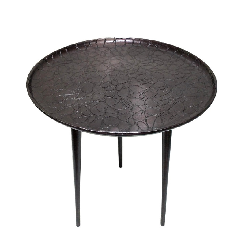 Έπιπλα σαλονιού agiovlasitishome - ΣΗΜΑΝΤΙΚΟ: Σε περίπτωση διαφοράς τιμής από το κατάστημα ισχύει παντα και μόνο η τιμή του καταστήματος Espiel Τραπεζάκι με Ανισόπεδη Επιφάνεια Αλουμίνιο Μαύρο