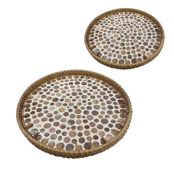 Set ton 2 Diskos Strongulos Rattan F35cm/F30cm DWMA1006 Espiel