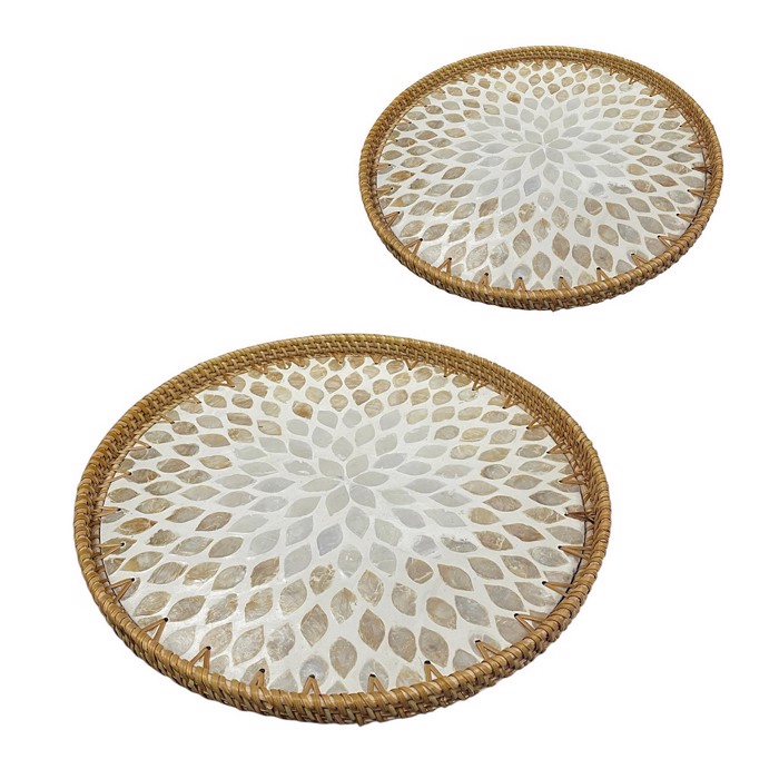 Set ton 2 Diskos Strongulos Rattan F35cm/F30cm DWMA1007 Espiel