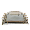 Set ton 2 Diskos Metallikos Xrusos me Kathrepti 36x26cm DWOA1006 Espiel