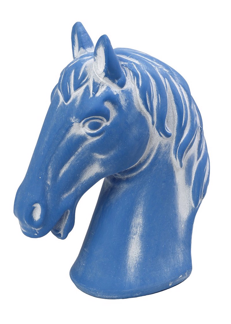 Διακοσμητική Φιγούρα Αλόγου Κεραμική Μπλε 19Χ10Χ24εκ. E