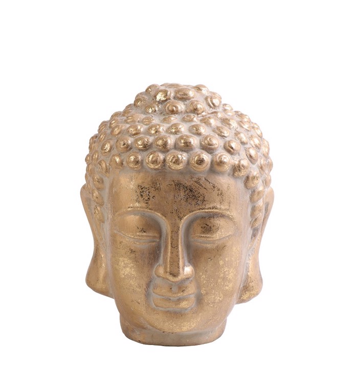 Diakosmitiki Figura Bouda Keramiki Xrusi 14.5X14.5X18.5ek. ERT316K4 Espiel