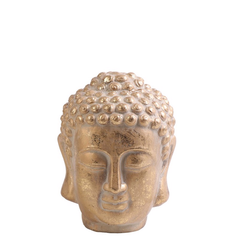 Διακοσμητική Φιγούρα Βούδα Κεραμική Χρυσή 12Χ12Χ16εκ. E