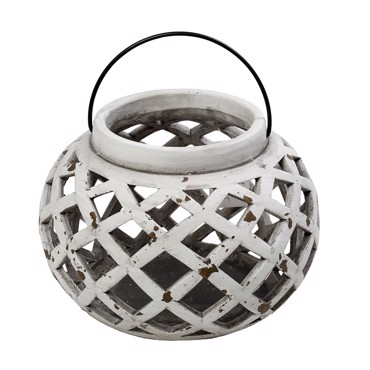 Espiel Φανάρι Στρογγ. Γκρι-Λευκό 24Χ24Χ17εκ ERT366