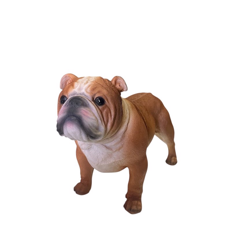 Φιγούρα Σκύλος Bulldog Καφέ Polyresin 22x9x16cm FAD205 Espiel