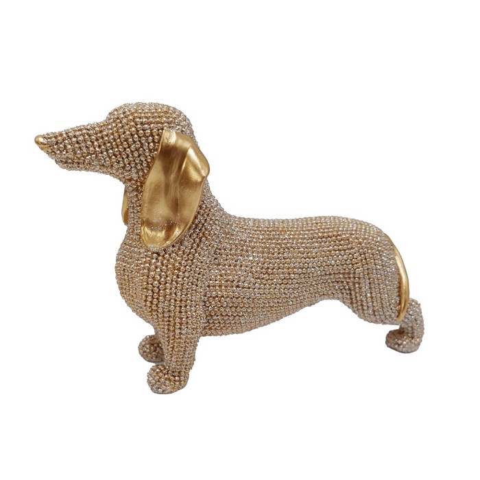 Figura Skulos Dachshund Xrusos Polyresin 18.5x5.8x11.9cm FAD212 Espiel