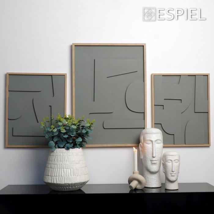 Pinakas se 3D Kamba Ggri PVC/MDF 50x3x70cm FAL109 Espiel