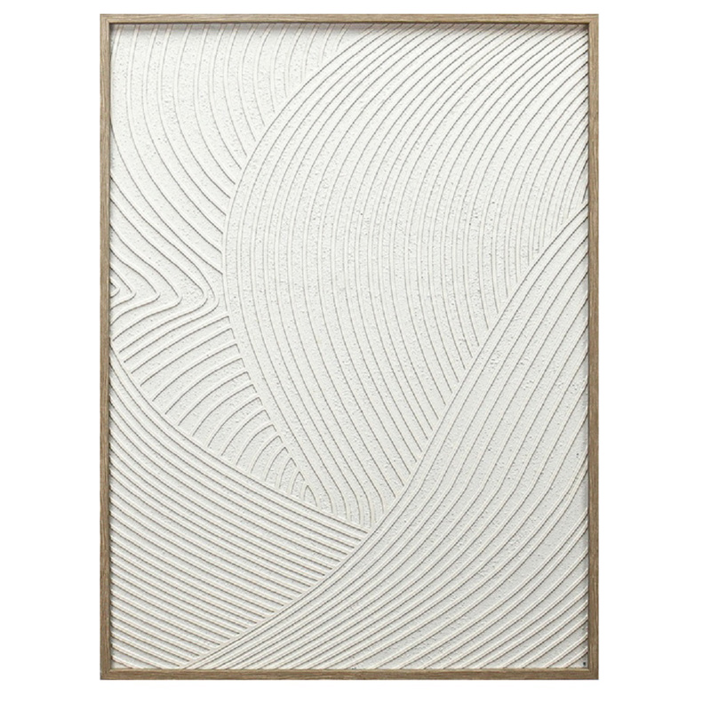 Πίνακας σε Καμβά Λευκός Γύψινος 60x3x80cm FAL316 Espiel