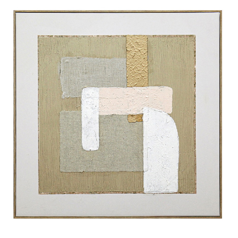 Πίνακας Χειροποίητος σε Καμβά Πολύχρωμος 60x2.5x60cm FA