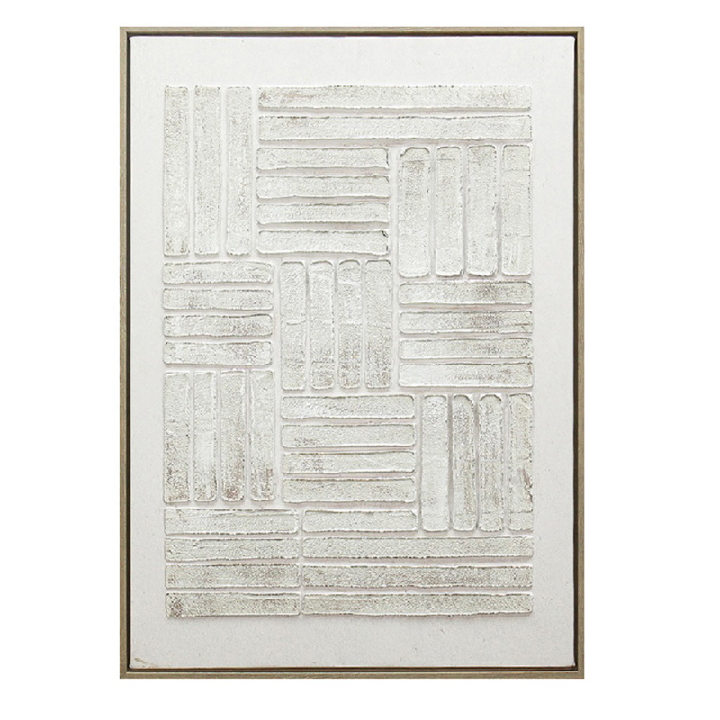 Espiel - ΣΗΜΑΝΤΙΚΟ: Σε περίπτωση διαφοράς τιμής από το κατάστημα ισχύει παντα και μόνο η τιμή του καταστήματος Πίνακας Χειροποίητος σε Καμβά Λευκός 50x3x70cm FAL327 E