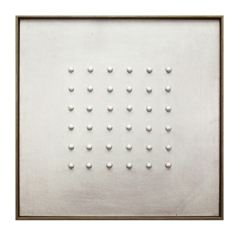 Espiel - ΣΗΜΑΝΤΙΚΟ: Σε περίπτωση διαφοράς τιμής από το κατάστημα ισχύει παντα και μόνο η τιμή του καταστήματος Πίνακας Χειροποίητος σε Καμβά Λευκός 80x4.5x80cm FAL330