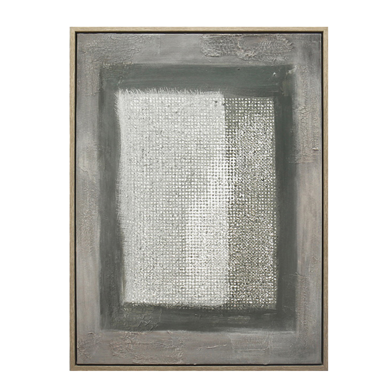 Πίνακας Χειροποίητος σε Καμβά Γκρι 60x80cm FAL511 Espiel