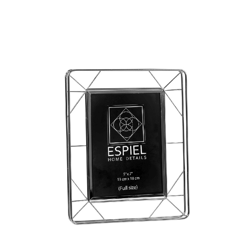 Espiel - ΣΗΜΑΝΤΙΚΟ: Σε περίπτωση διαφοράς τιμής από το κατάστημα ισχύει παντα και μόνο η τιμή του καταστήματος Κορνίζα Μεταλλική Ασημί 10X15 FAM531 Espiel