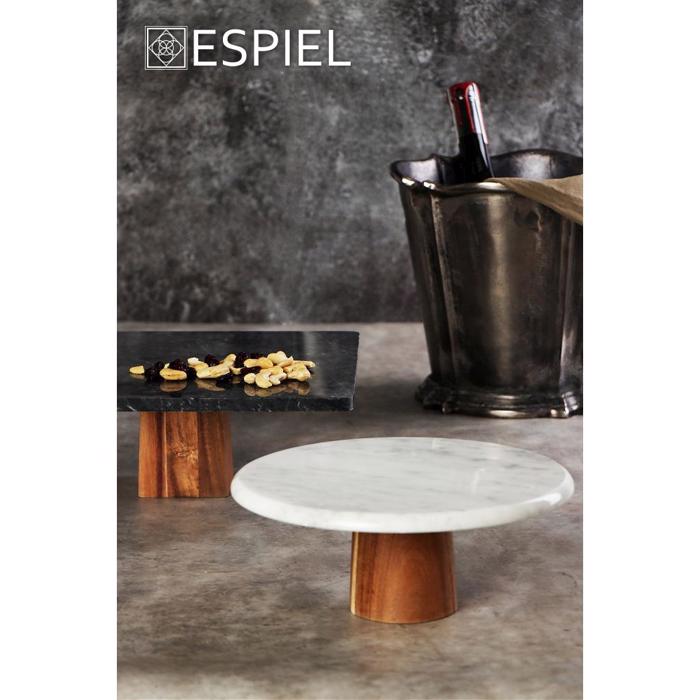 Tetragno Mavro Stant apo Marmaro me Xulino Podi Akakias 30x30x11cm FAV243 Espiel