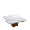 Tetragno Lefko Stant apo Marmaro me Xulino Podi Akakias 30x30x11cm FAV241 Espiel