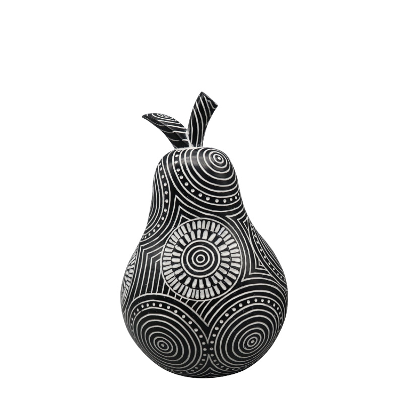 Φιγούρα Αχλάδι Πολυρεζίν Μαύρο-Λευκό 23εκ FIG226 Espiel