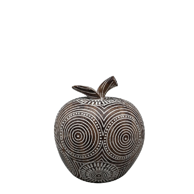 Φιγούρα Μήλο Πολυρεζίν Καφέ-Λευκό 17εκ FIG228 Espiel