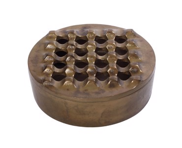 Τασάκι Αντιανεμικό Αλουμινίου Μπρονζέ Φ19x7cm FLA310 Espiel