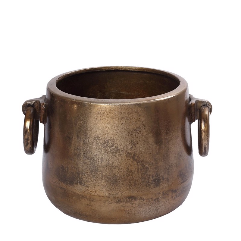 Σαμπανιέρα Αλουμινίου Μπρονζέ με Λαβές 31x25x20cm FLA315 Espiel