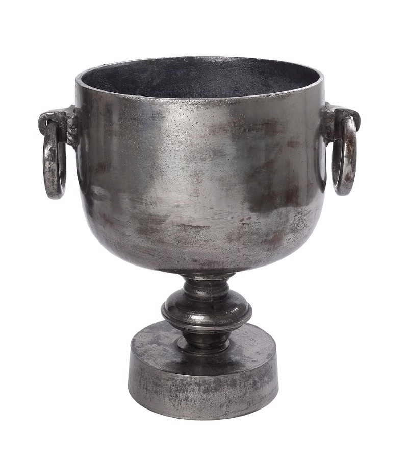 Σαμπανιέρα Αλουμινίου Ασημί με Λαβές 33x25x35cm FLA317 Espiel