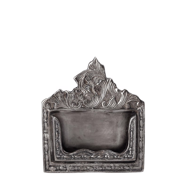 Θήκη για Κάρτες Αλουμινίου Ασημί 13x2x14cm FLA324 Espie