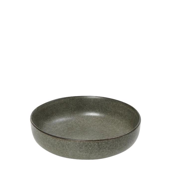 Piato Bathu 'ETNA OLIVE' Stoneware Xaki F17.5x4.5cm FRL114K4 Espiel