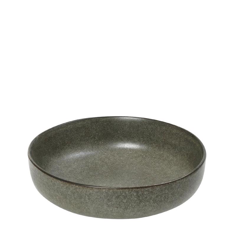 ΠΙΑΤΟ ΒΑΘΥ STONEWARE ΧΑΚΙ Φ22X5cm FRL115K4 ESPIEL
