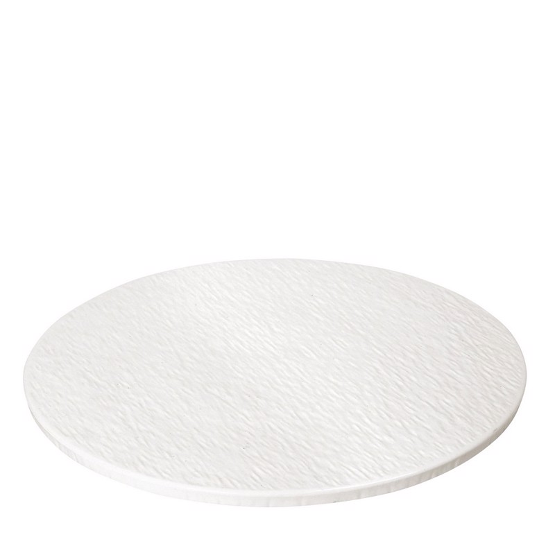 Πιατέλα Ανάγλυφη SIDERS Πορσελάνης Ivory Φ30.5x1cm FUK1