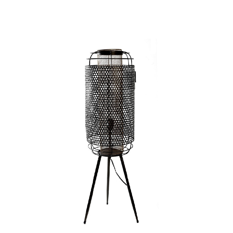 Φωτιστικό Δαπέδου Μονόφωτο Μεταλλικό Χρυσό Ε27 Φ27x93cm