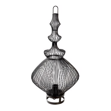 Επιτραπέζιο Φωτιστικό Μονόφωτο Μεταλλικό Μαύρο Ε27 Φ35x62cm FUT410 Espiel