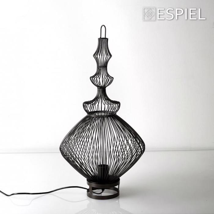 Epitrapezio Fotistiko Monofoto Metalliko Mavro E27 F35x62cm FUT410 Espiel