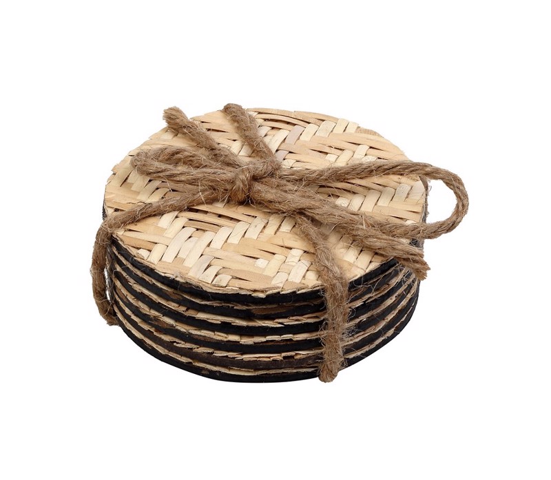 Espiel Σουβέρ Στρογγυλό Ψάθα 10εκ GAR119K6
