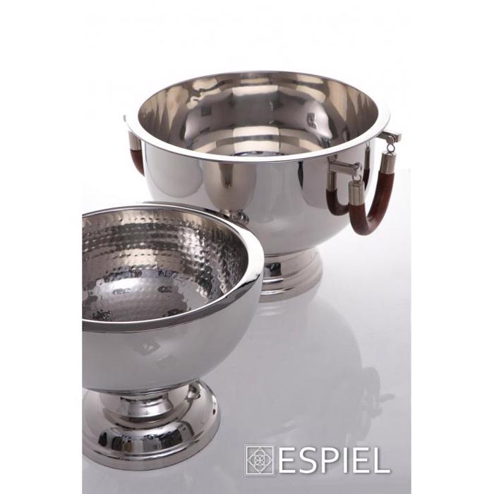 Παγοδοχείο με Πόδι Ανοξείδωτο Ασημί Φ30x23cm GET106 Espiel Pagdoxeio me Podi Anoxeidoto Asimi F30x23cm GET106 Espiel