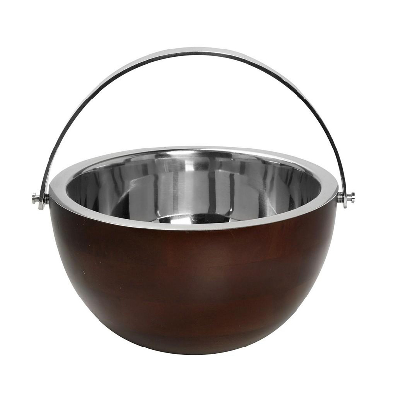 Σαμπανιέρα Ανοξείδωτη με Ξύλο Φ30x16cm GET112 Espiel