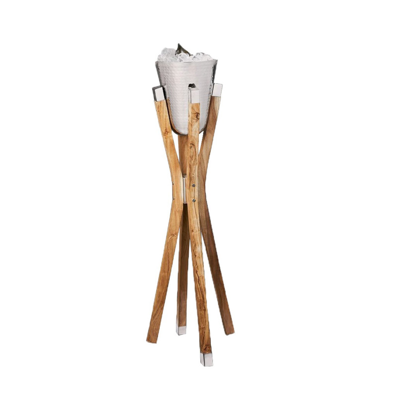 Σαμπανιέρα Ανοξείδωτη Διπλότοιχη με Πόδι Φ36x103cm GET453 Espiel