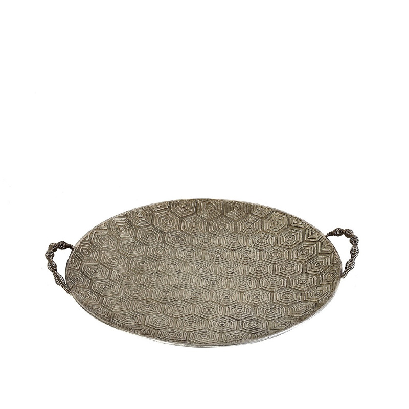 Espiel - ΣΗΜΑΝΤΙΚΟ: Σε περίπτωση διαφοράς τιμής από το κατάστημα ισχύει παντα και μόνο η τιμή του καταστήματος Δίσκος Μεταλλικός με Λαβή 37x32.5x6cm GLD106 Espiel