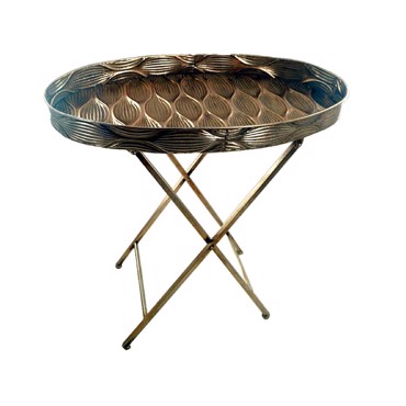 Τραπεζάκι Μεταλλικό Χρυσό 67x34.5x71cm GLD108 Espiel